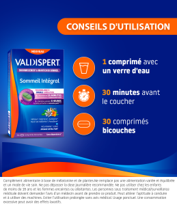 Valdispert Sommeil Et Énergie Matinale 24 Comprimés - À Base De Vitamines B6 Et B12 - Neuf