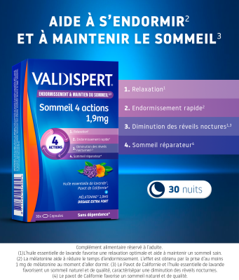 Sommeil 4 Actions 1,9mg