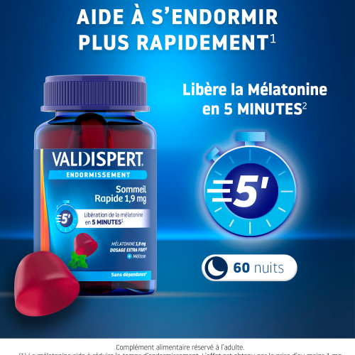 Gommes Sommeil Rapide 1,9 mg 