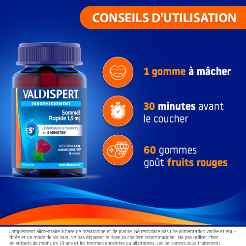 Gommes Sommeil Rapide 1,9 mg 