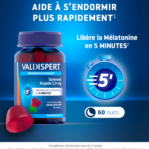 Gommes Sommeil Rapide 1,9 mg