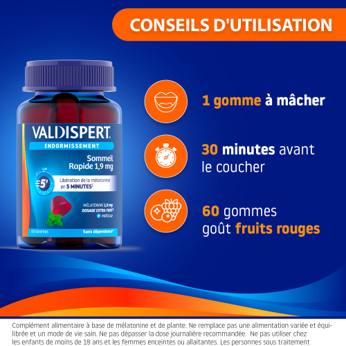 Gommes Sommeil Rapide 1,9 mg