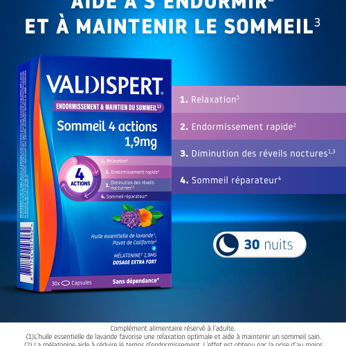 Sommeil 4 Actions 1,9mg